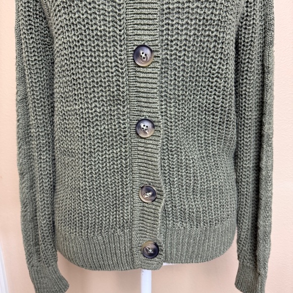 Garnet Hill Maren Linen & Organic Cotton Cardigan Size Small - Picture 4 of 10